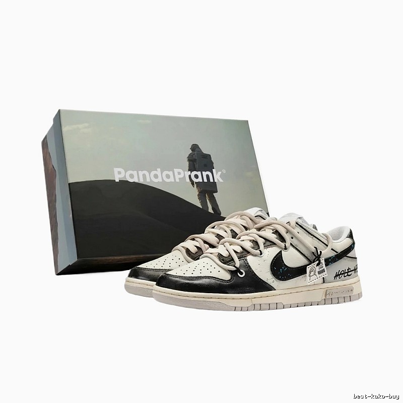 Nike Dunk Black and White Trendy Sneakers