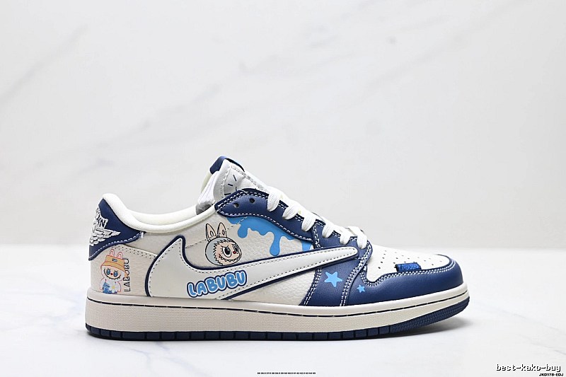 Nike Dunk Labubu Blue and White Childlike Style