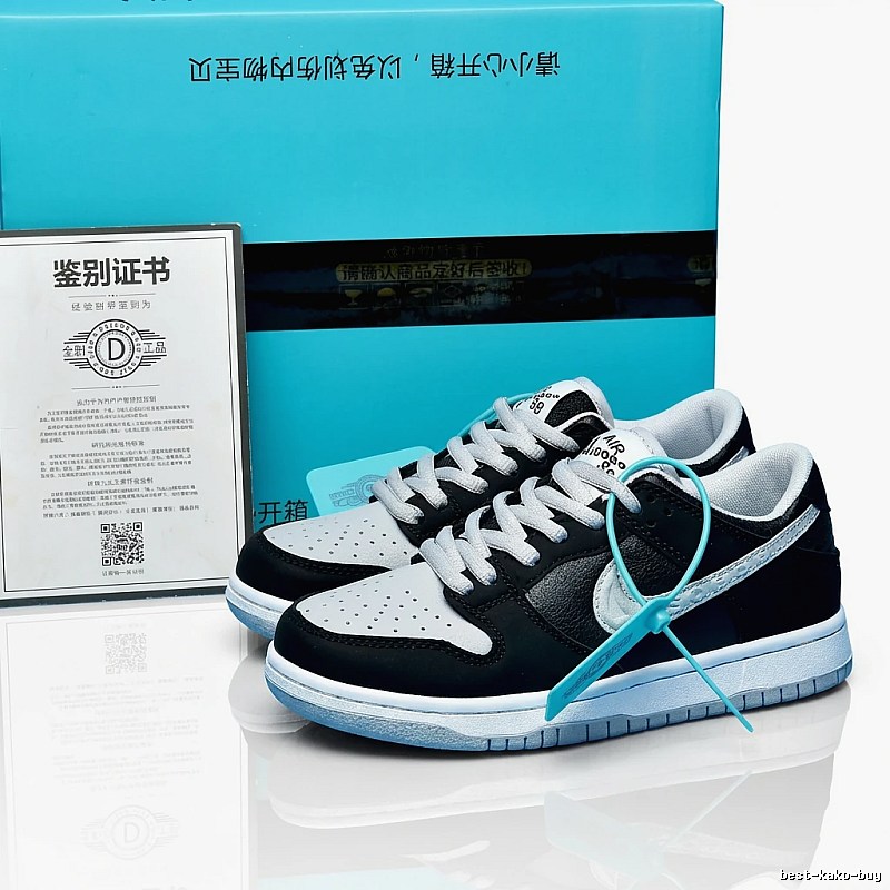 Nike Dunk Low Black and White Athletic Shoes