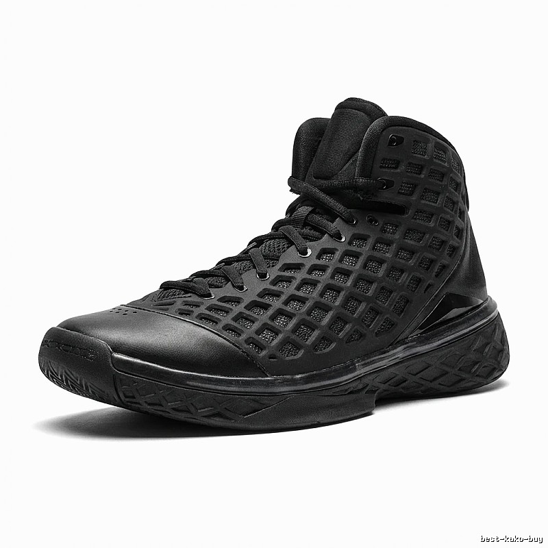 Nike high-top black sports shoes