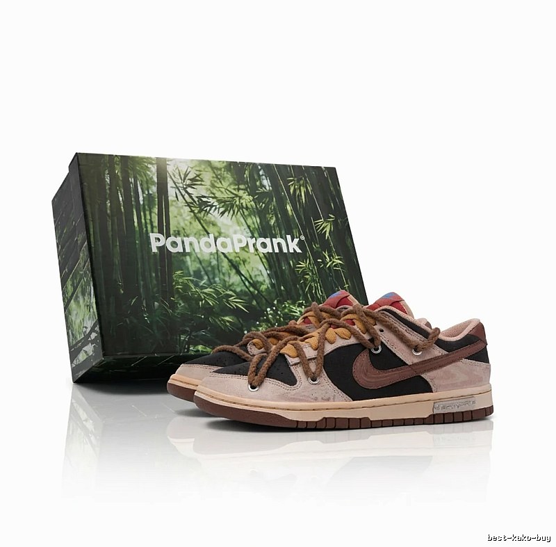 Nike retro brown and black sports shoes