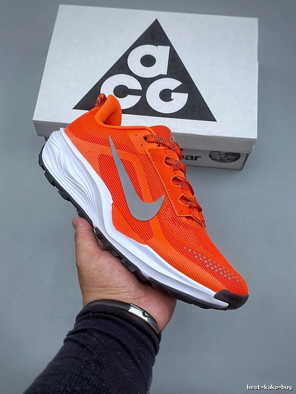 Nike Road Runners with Contrast Swoosh in Bright Orange