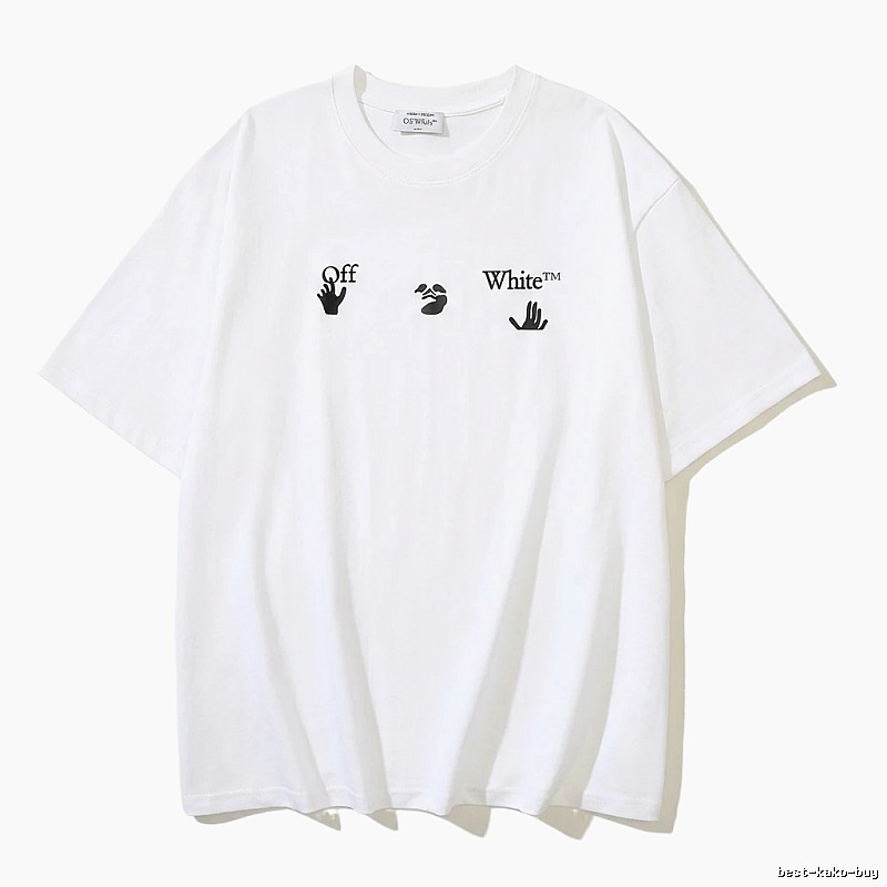 Off-White Gesture Print Style White T-shirt