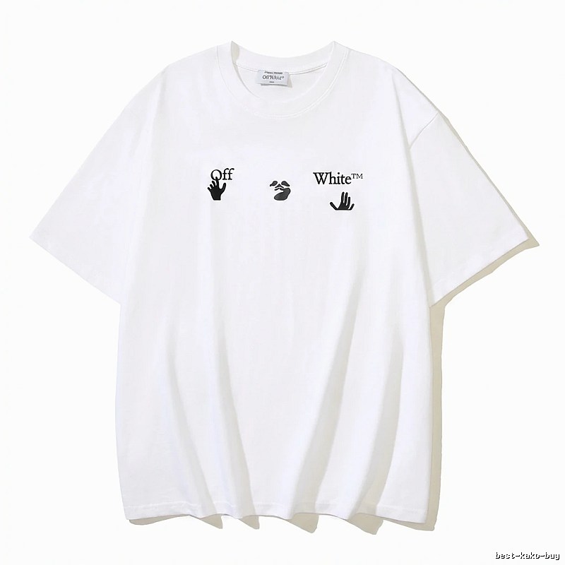 Off-White Gesture Style White T-shirt