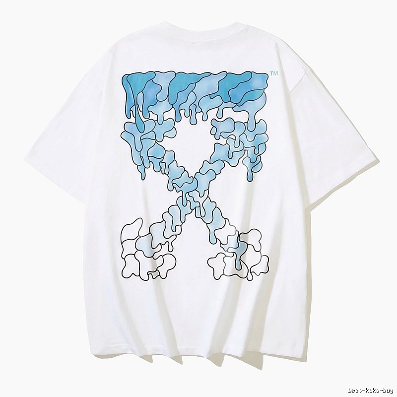 Off-White Gradient Blue Trendy T-shirt