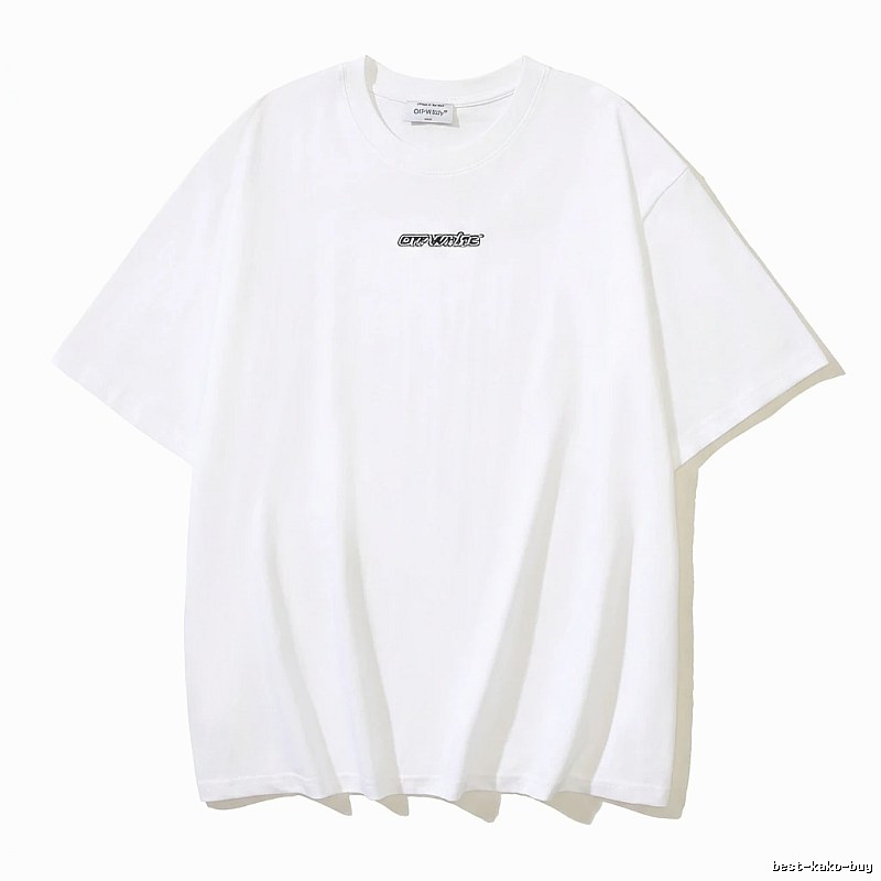 Off-White minimalist style white T-shirt
