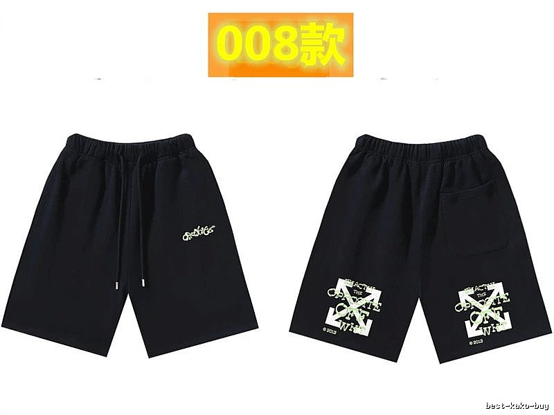 Off-White Style 008 Trendy Black Shorts