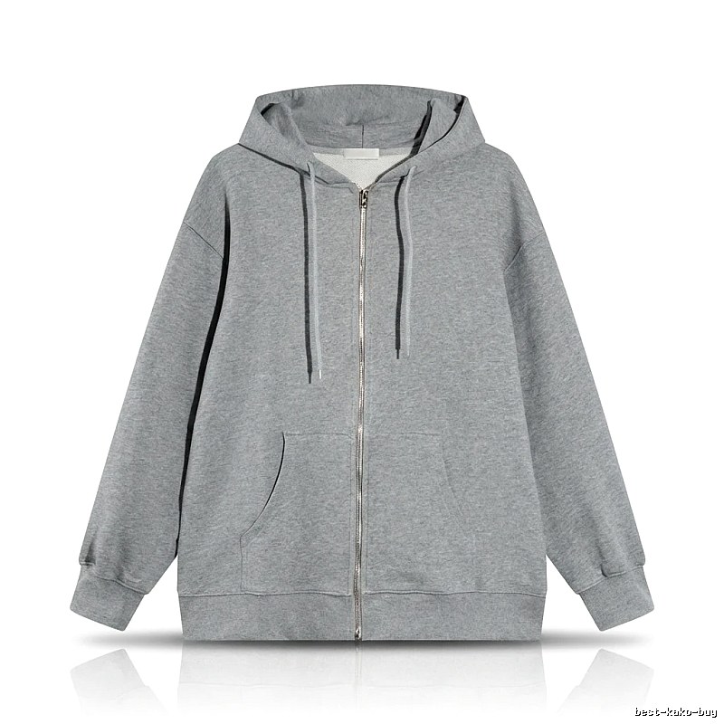 Other simple style hooded gray sweatshirt