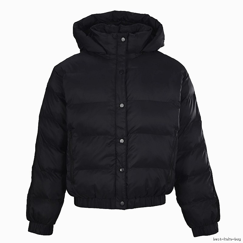 Outdoor Edit Hooded Puffer Jacket - Black