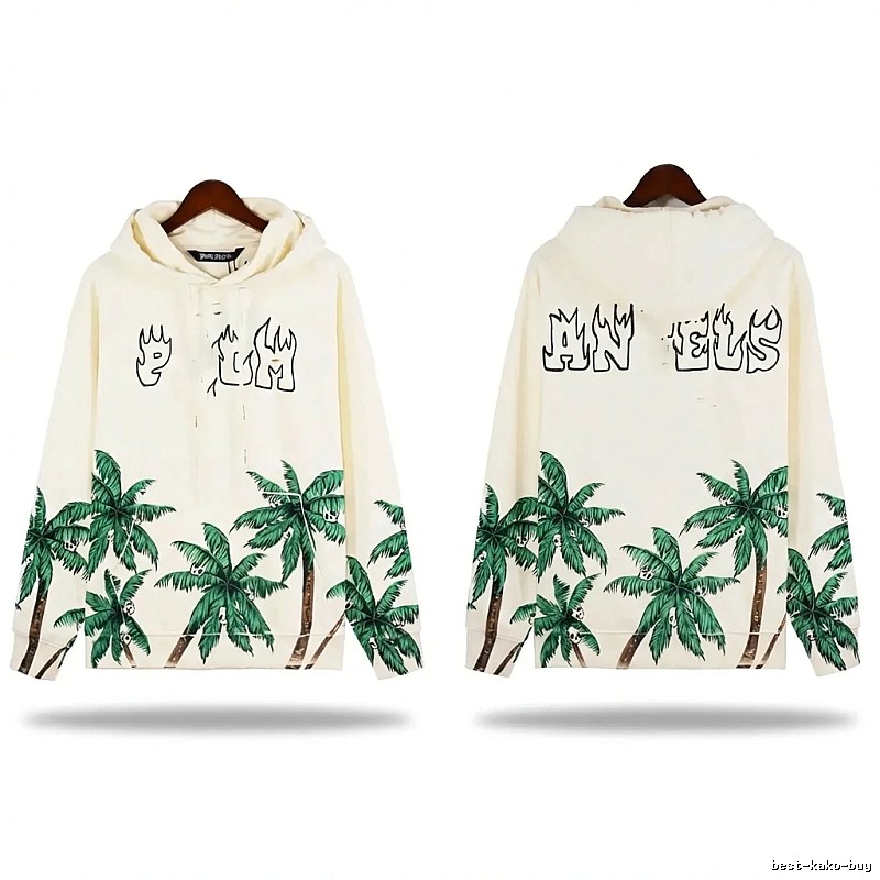 Palm Angels Coconut Tree Print Hoodie