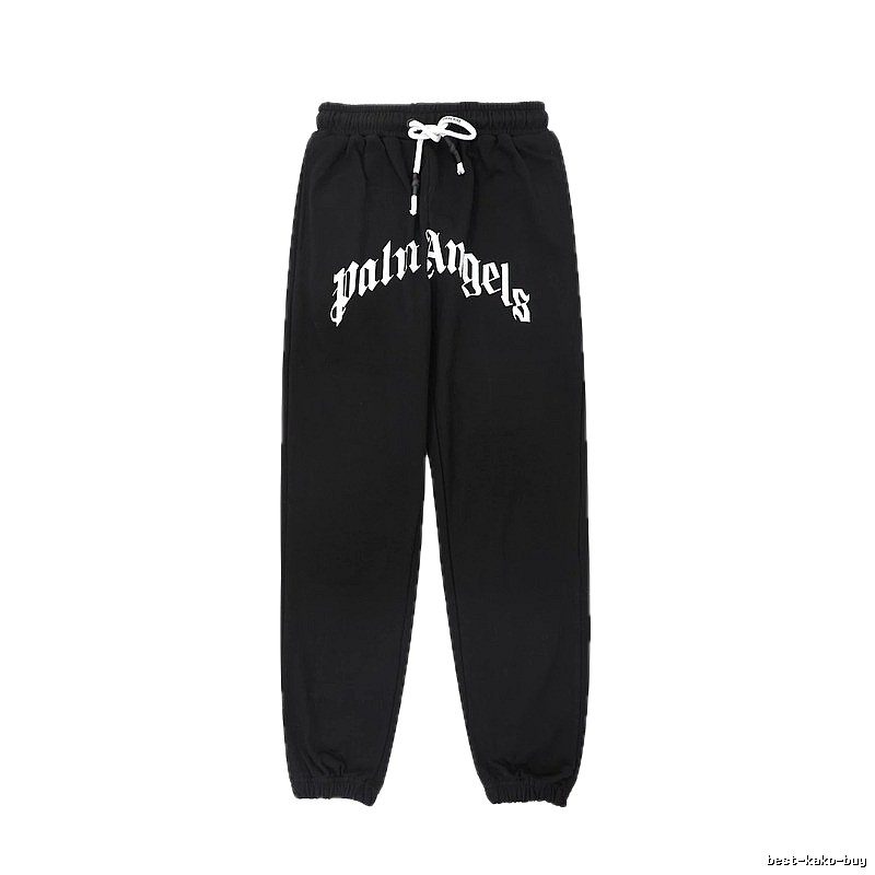 Palm Angels Gothic Style Black Sweatpants