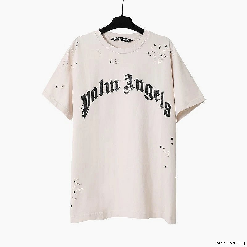 Palm Angels Sport Logo T-shirt White Palm Tree for Warm Weather