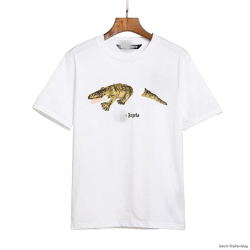 Palm Angels Streetwear Bear graphic T-shirt White Colorful Bear with Practical Shape