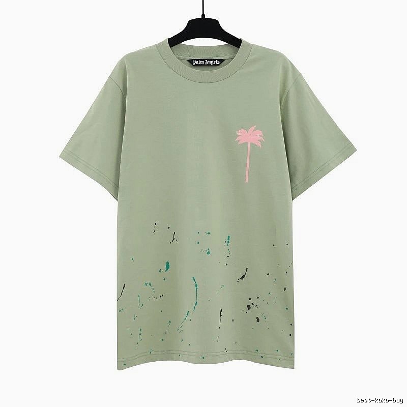 Palm Angels Urban Logo T-shirt White Palm Tree with Statement Pattern