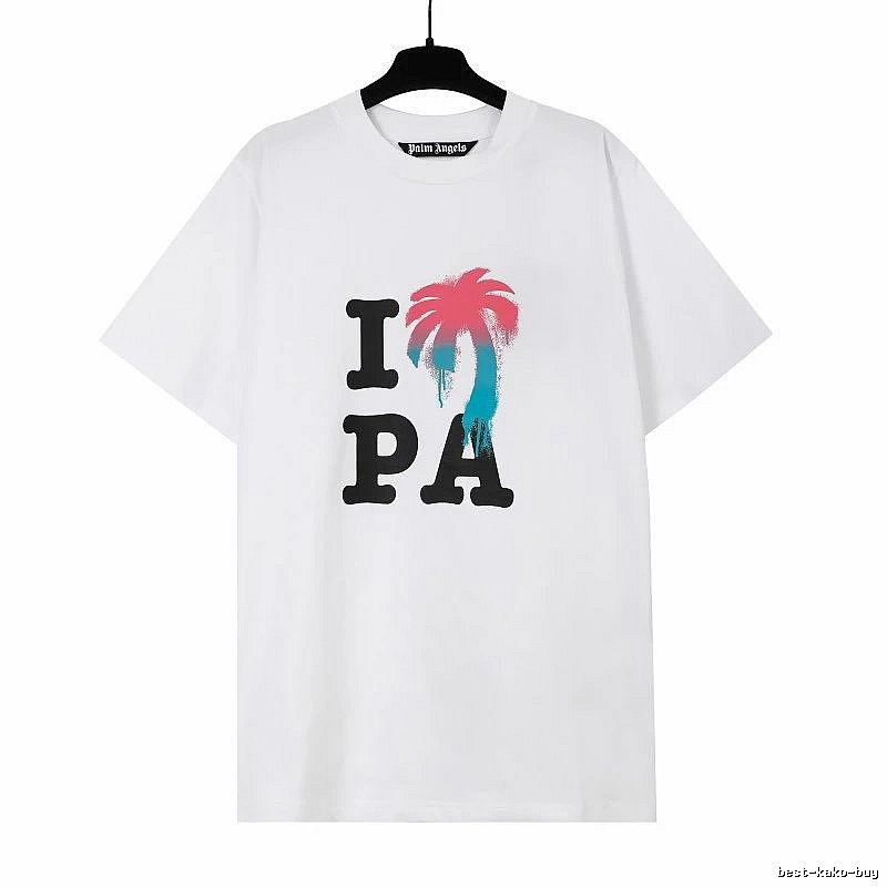Palm Angels Weekend Logo T-shirt White Palm Tree for Weekend Wear