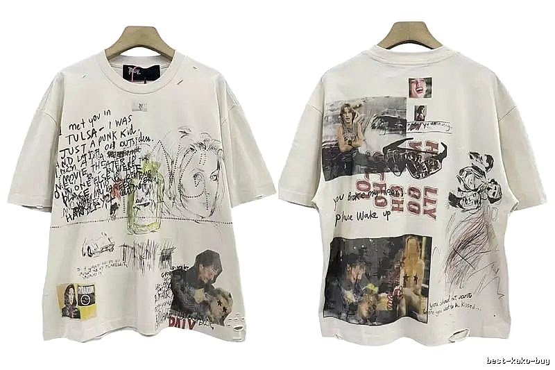 Paly Hollywood Graffiti Vintage Off-white T-shirt