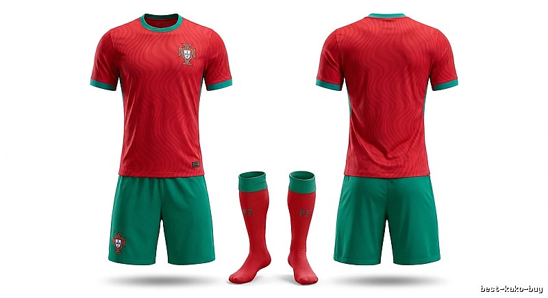 Portugal team's home jersey for the 26th - 27th season (red)