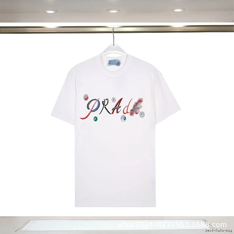 Prada Street Style White Short-sleeve T-shirt with Colorful Print