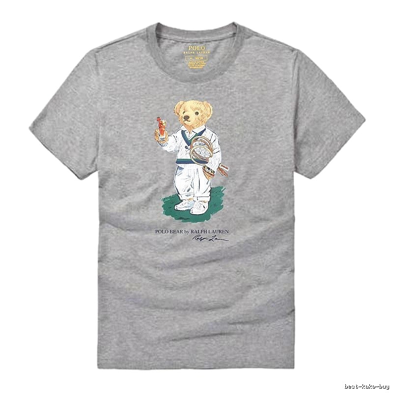Ralph Lauren Bear Series Heather Grey T-shirt
