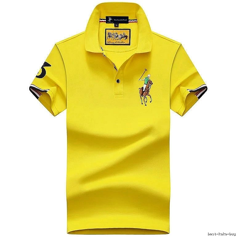 Ralph Lauren Classic Yellow polo shirt Bright Yellow Polo for Daily Styling