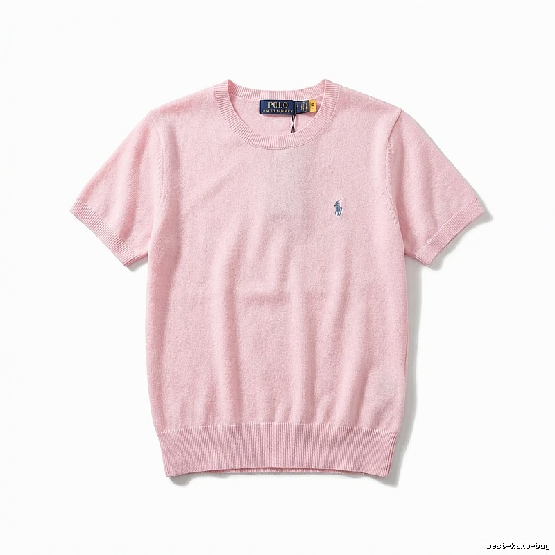 Ralph Lauren Polo pink trendy brand short-sleeve shirt
