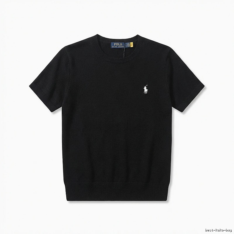 Ralph Lauren Polo series black short-sleeved shirts