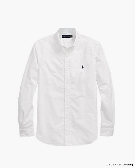 Ralph Lauren White Button-Down Shirt Casual Layering
