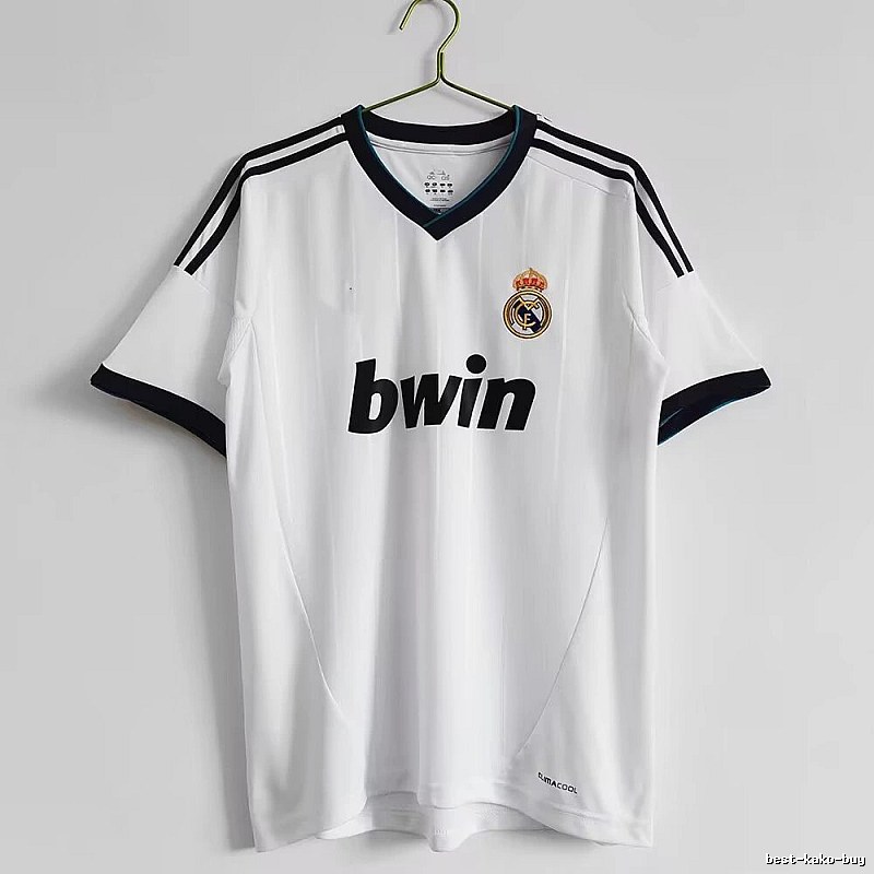 Real Madrid Gift Ready Retro Teka soccer jersey White Retro Football with Standout Detail