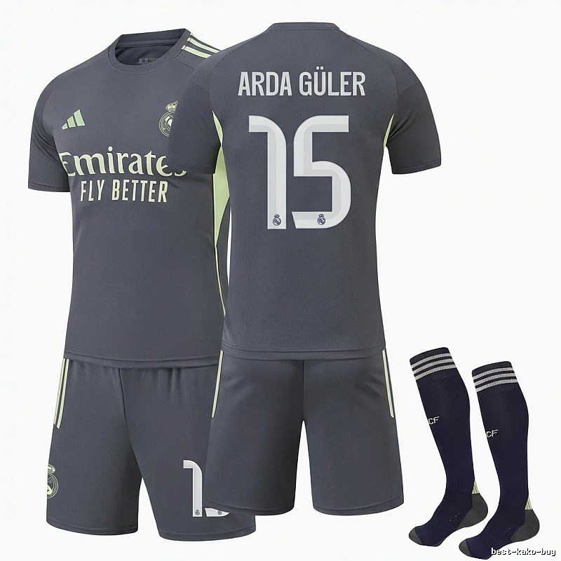 Real Madrid Guler series sports gray jersey