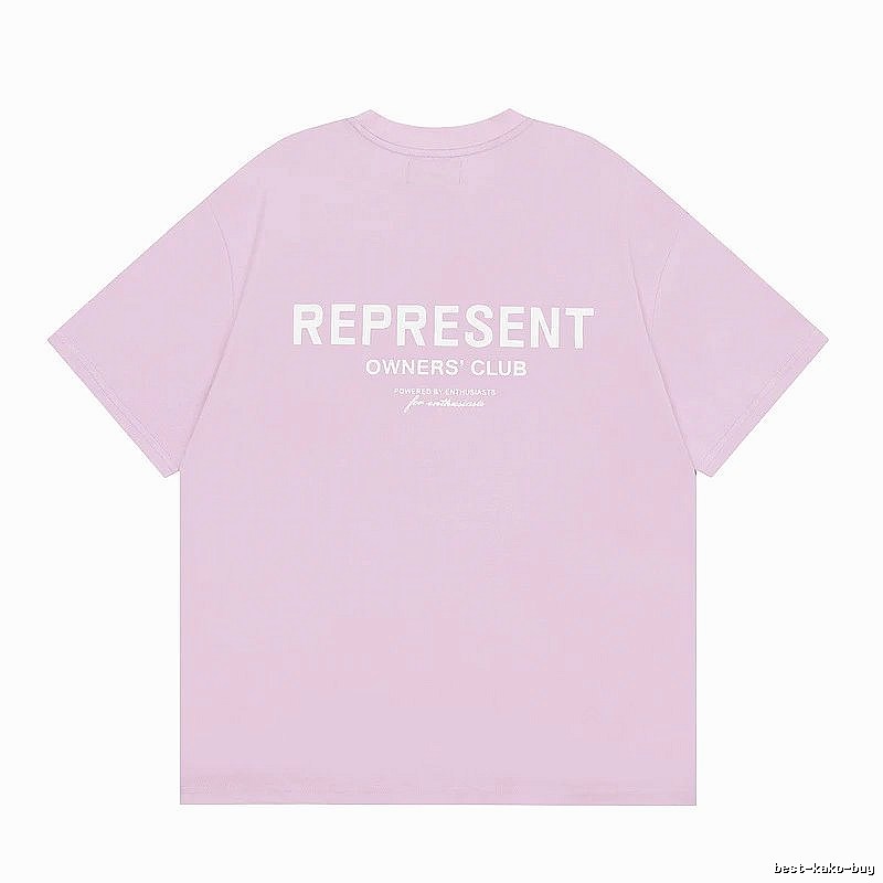 Represent Pink Style 801 Owners Club T-Shirt Relaxed Styling Logo