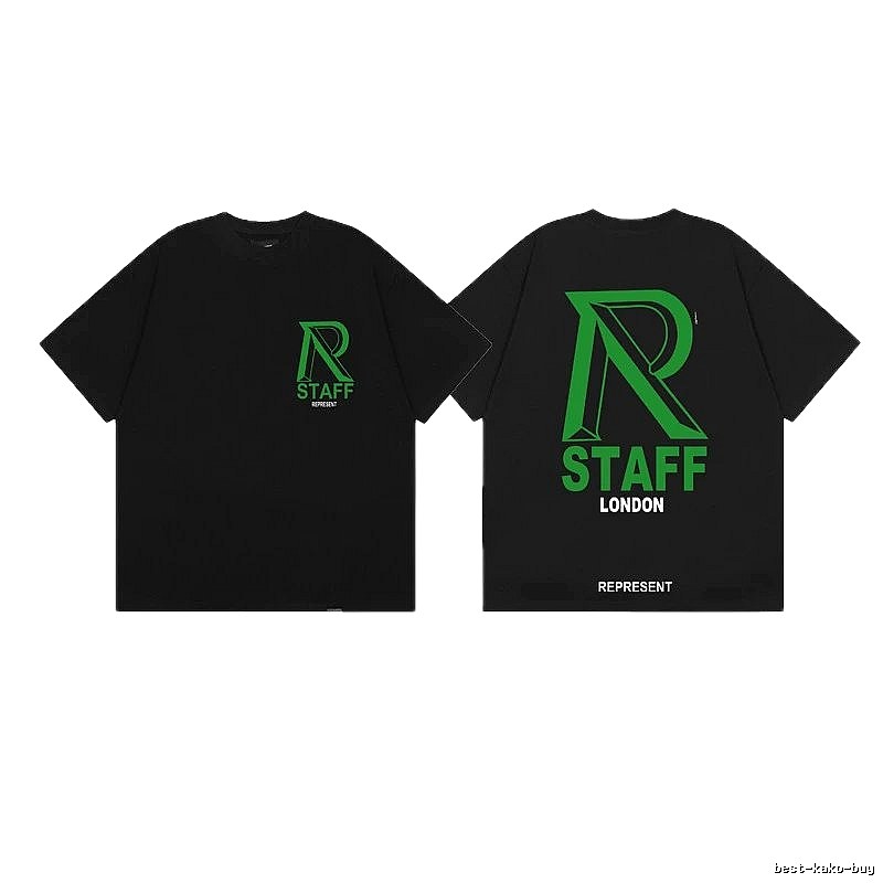 Represent STAFF High Street Black Short-sleeve T-shirt