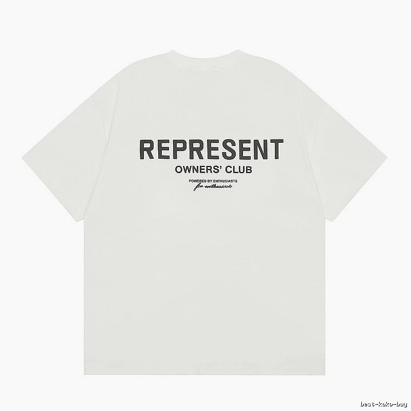 Represent White Style 801 Owners Club T-Shirt Color Pop Logo