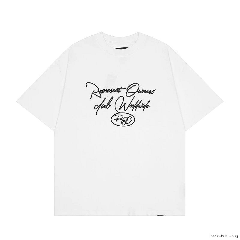 Represent White Style 805 Owners Club T-Shirt Clean Colorway Logo