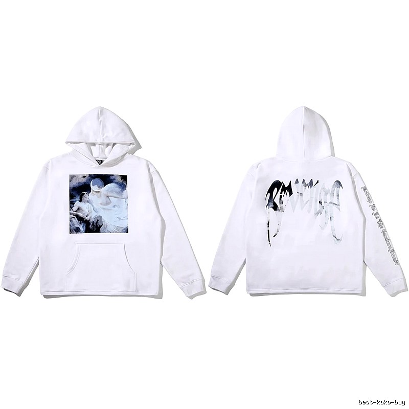 Revenge dark style white hoodie