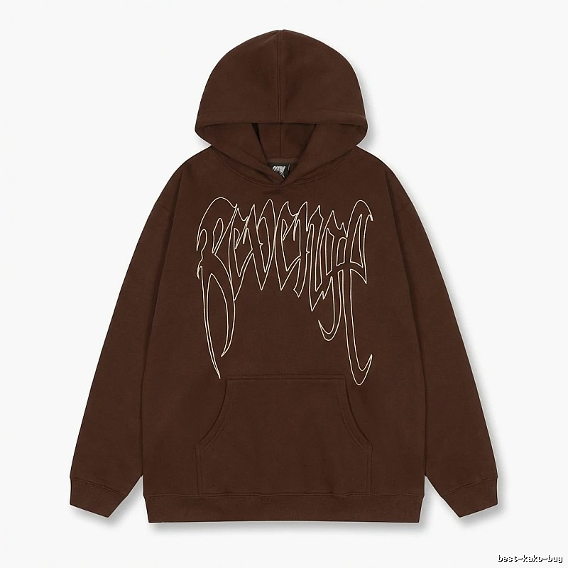 Revenge Gothic Style Dark Coffee Hoodie