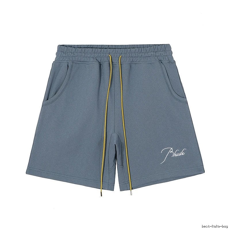 RHUDE casual style gray shorts
