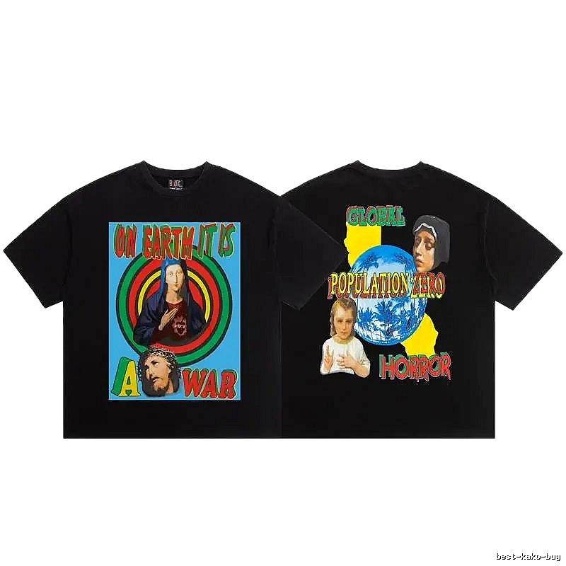 SAINT Religious Print Vintage Style Black T-Shirt