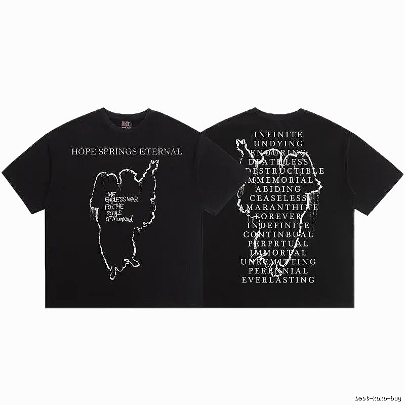SAINT Skull Print Street Style Black T-Shirt