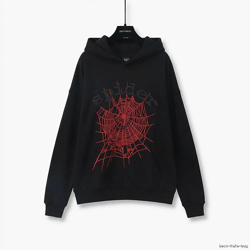 Sp5der cobweb - style black sweatshirt