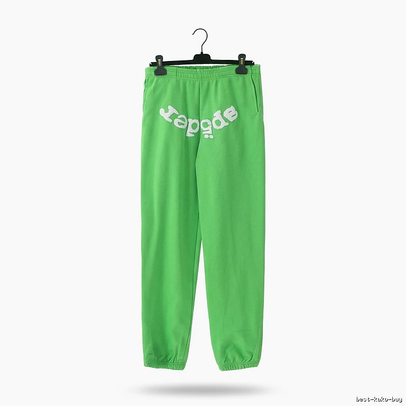 Sp5der Fluorescent Green Trendy Pants