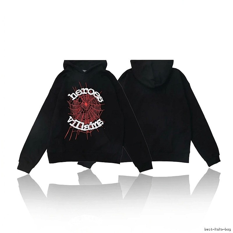 Sp5der Spider Series Trendy and Cool Black Sweatshirt