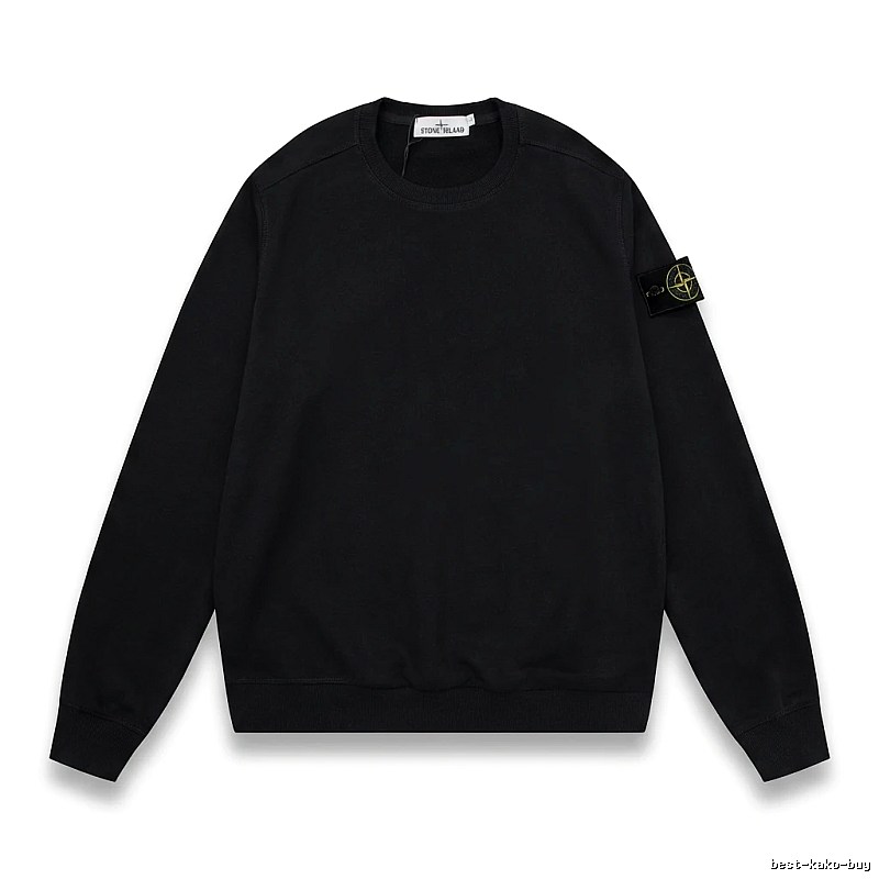 Stone Island basic black sweatshirt
