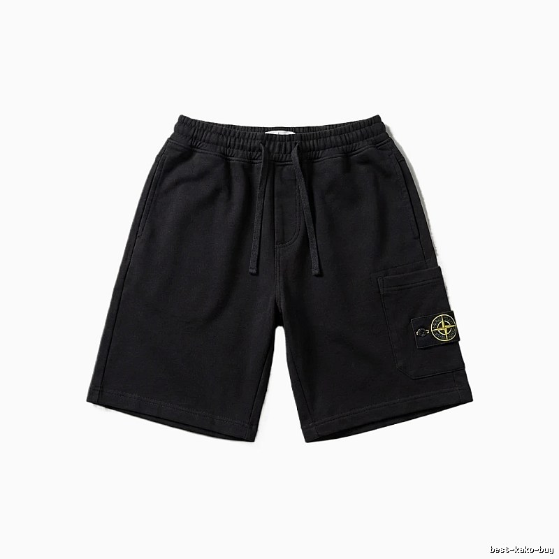 Stone Island functional style black shorts