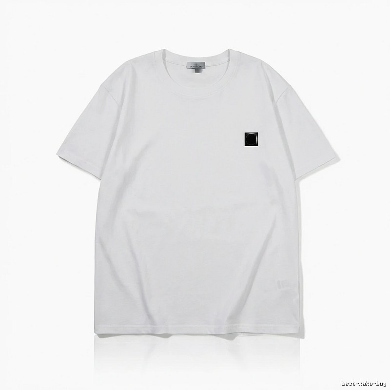 Stone Island minimalist style white T-shirt