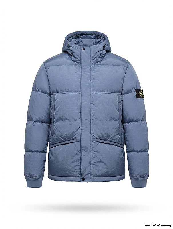 Stone Island series trendy brand light blue down jacket