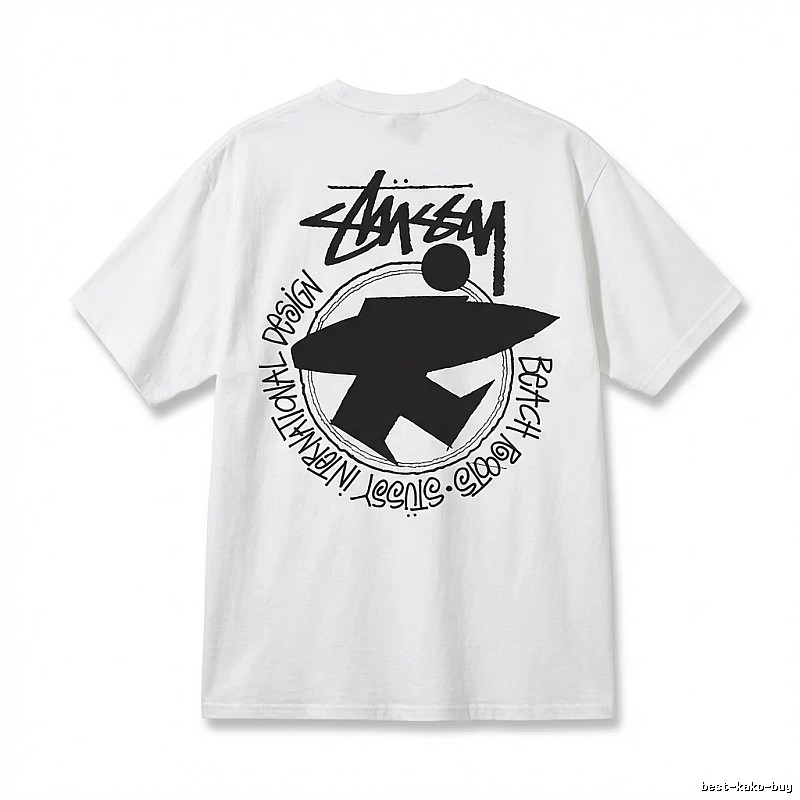 Stussy beach style white T-shirt