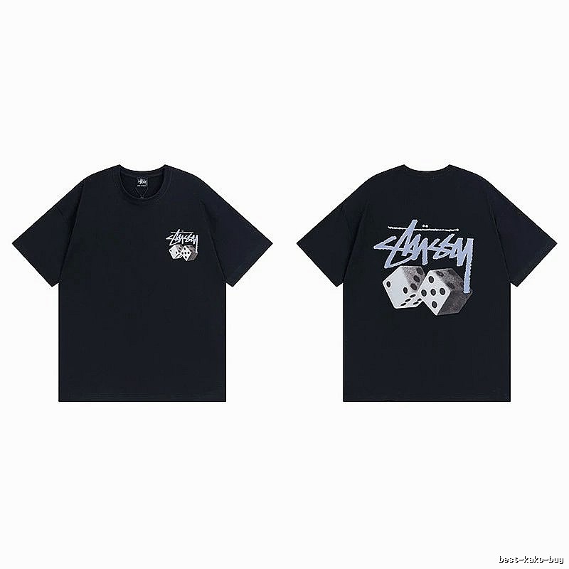 Stussy Black Spider Graphic T-Shirt Layered Outfit Logo