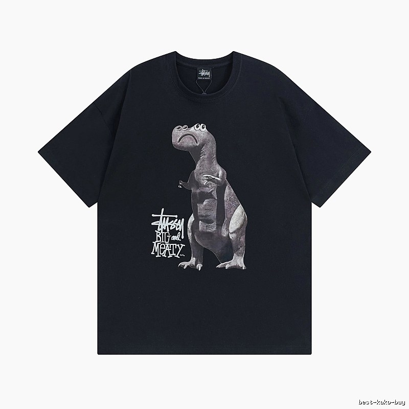 Stussy Black Spider Graphic T-Shirt Visual Accent Logo