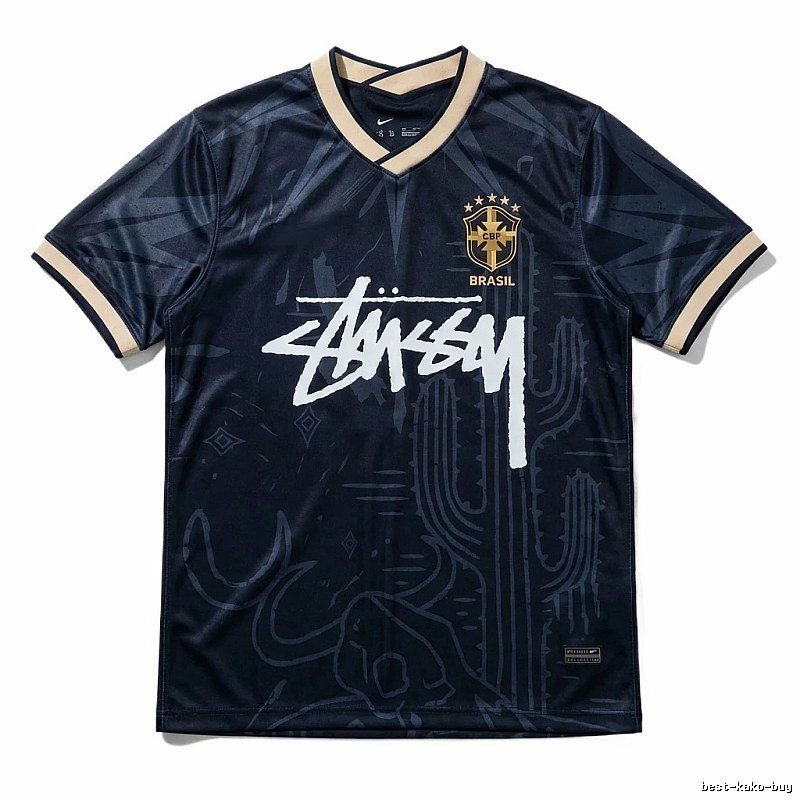 Stussy Brazil Co-branded Dark Style Jersey