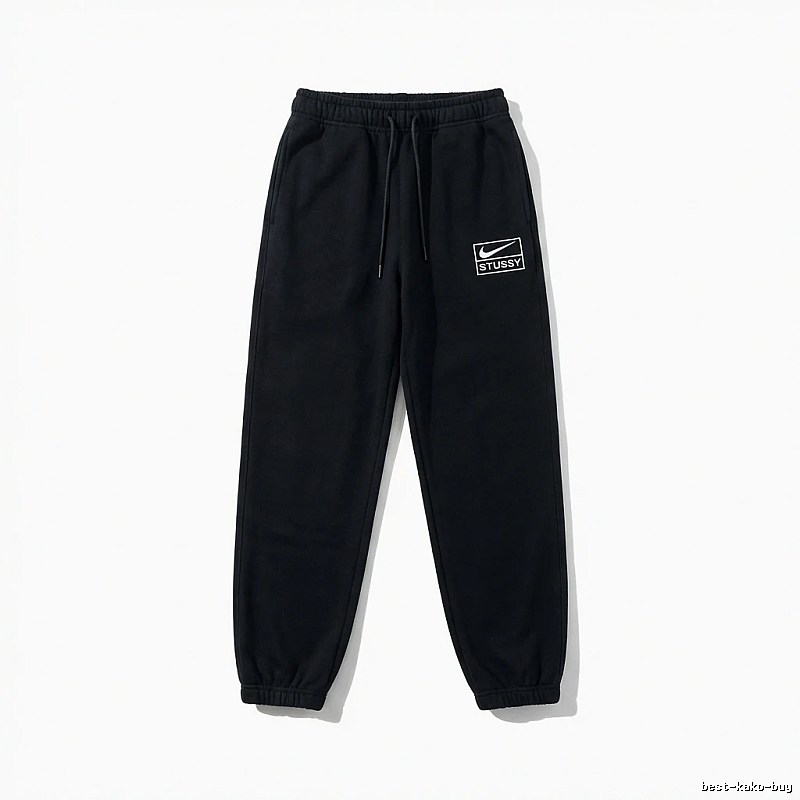 Stussy Co-branded Casual Black Sweatpants